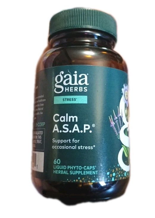 Gaia Herbs Calm A.S.A.P. – Stress Support Supplement 60 Liquid Phyto Caps 10/28