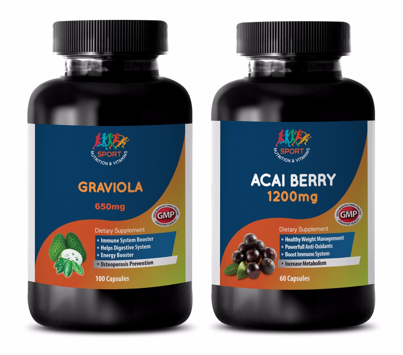 weight loss herbs and supplements – GRAVIOLA – ACAI BERRY COMBO 2B – acai capsul
