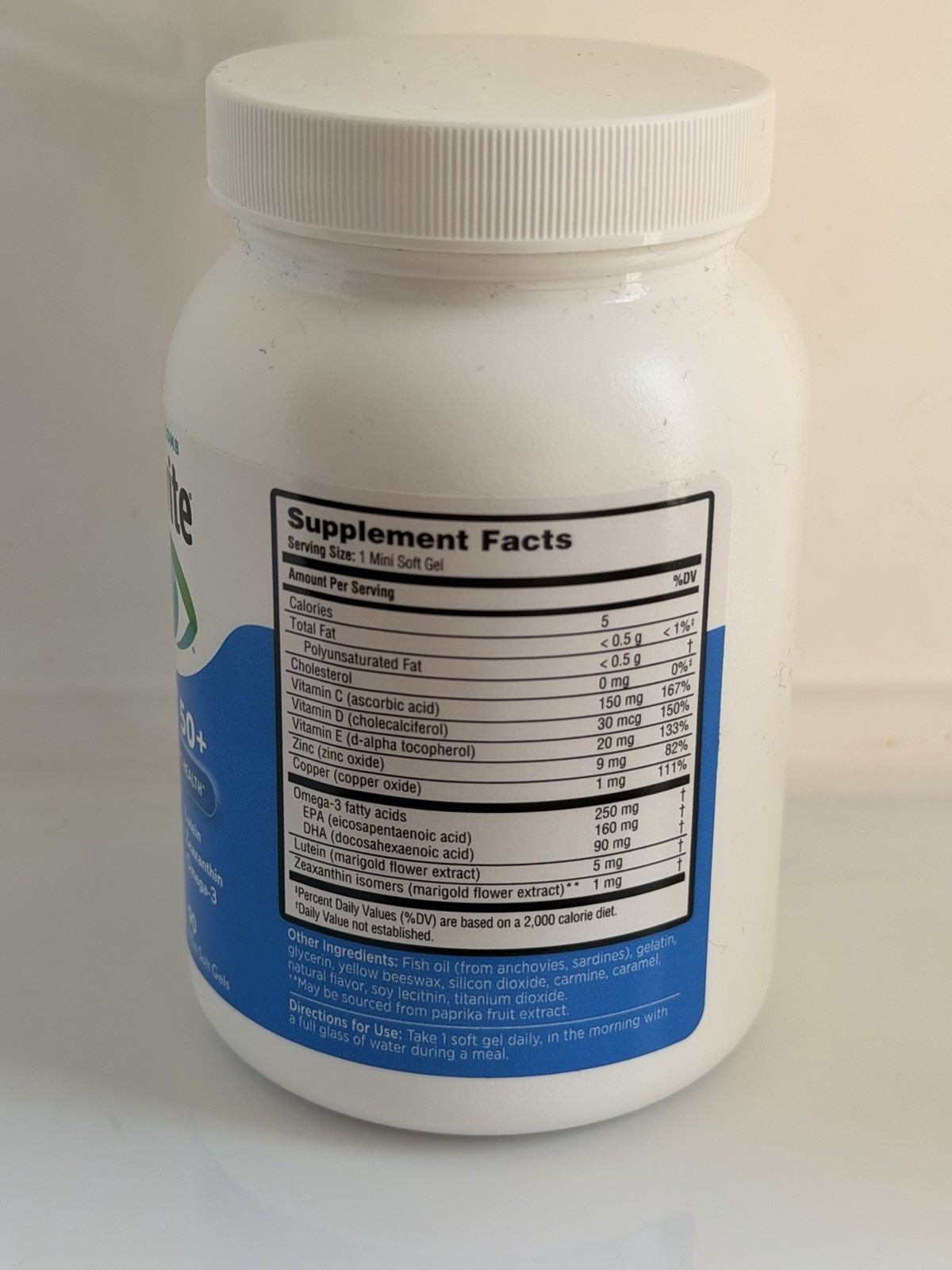 Bausch + Lomb Ocuvite Adult 50+ Eye Health Supplement 90 Softgels