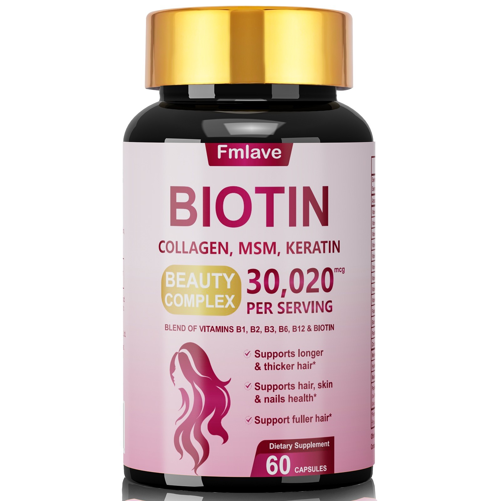 2x Biotin 30,020mcg High Potency 120 Tablets Hair Skin & Nails Vitamin B Complex