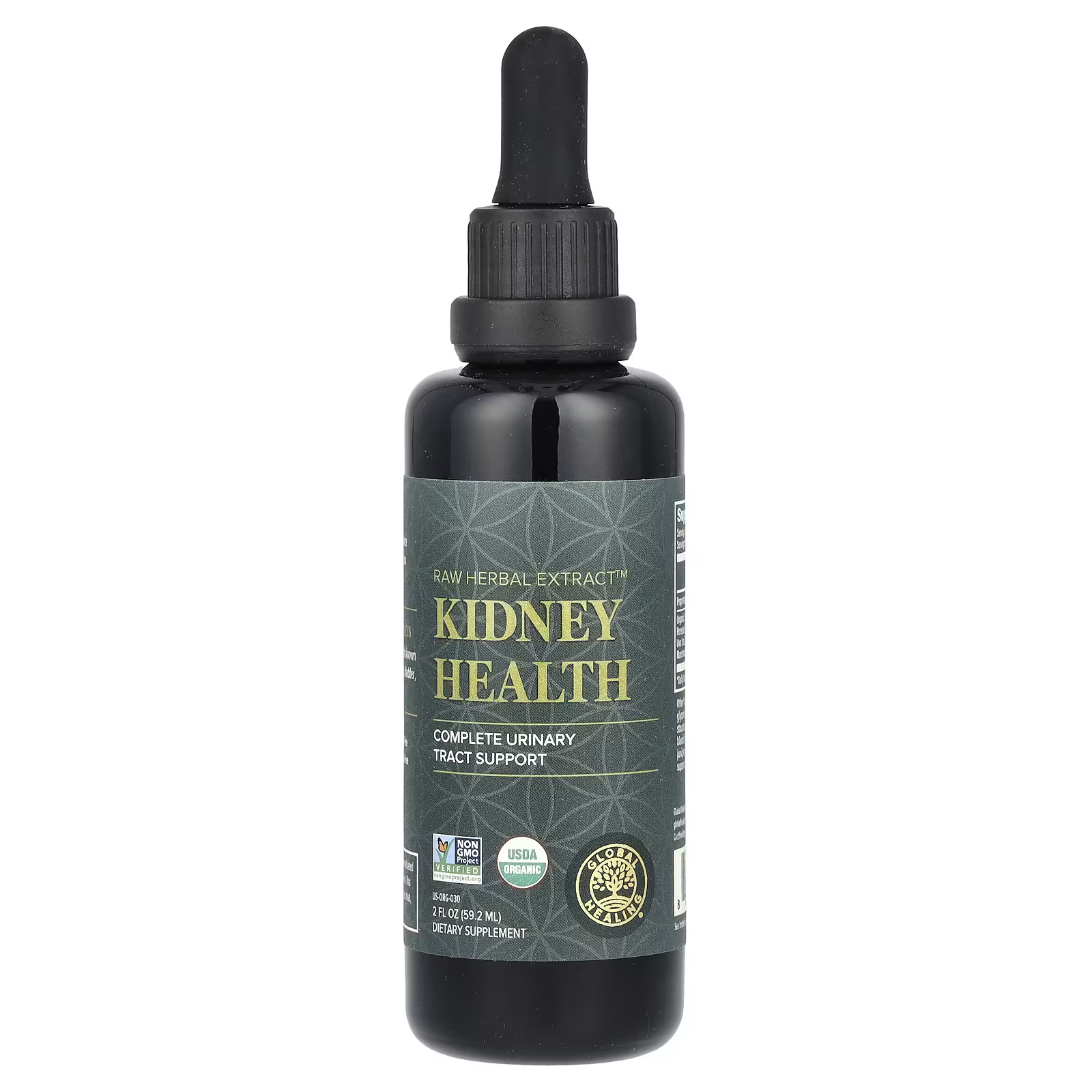 2 X Global Healing, Raw Herbal Extract, Kidney Health, 2 fl oz (59.2 ml)