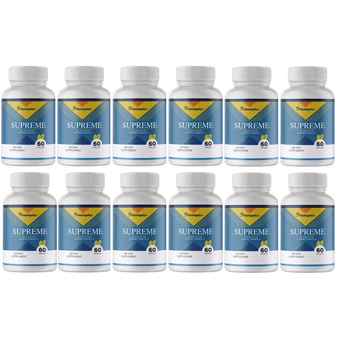 Supreme, Blood Sugar Support Formula – 12 Bottles