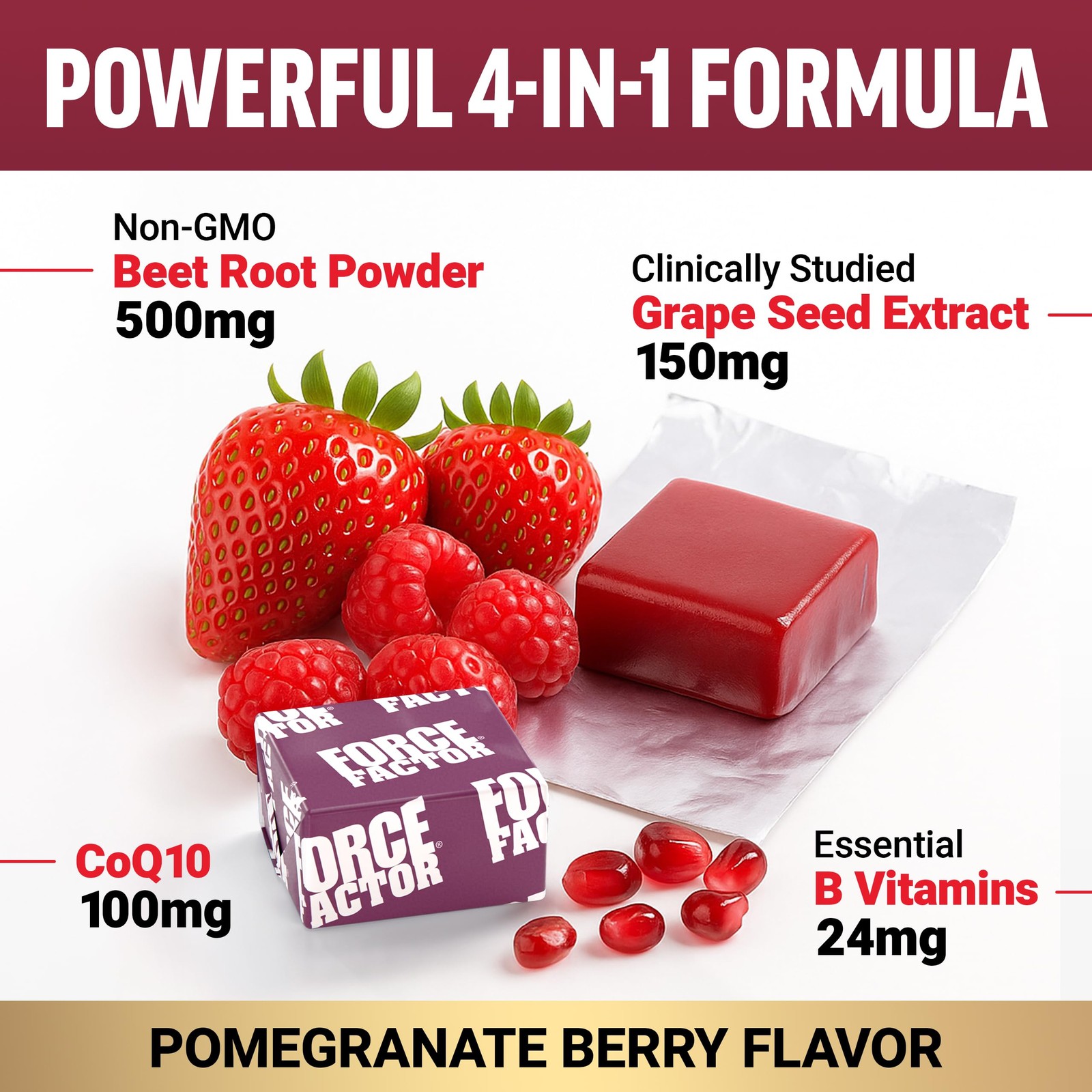 Improved Total Beets Heart Health Soft Chews 4 CoQ10 1 in Blood Pressure Support