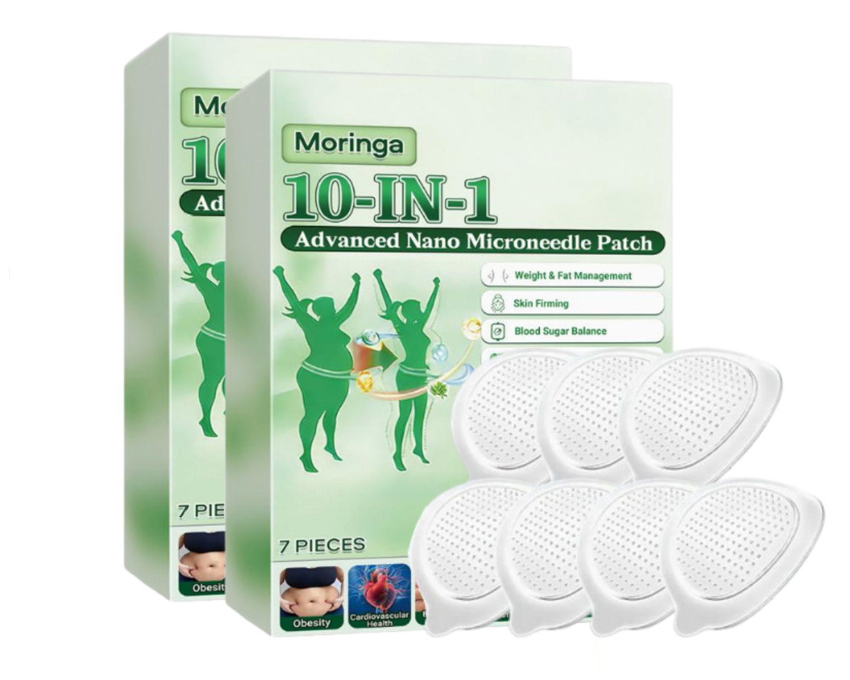 Berberine 10 in 1 Advanced Nano Microneedle Patch for Weight Loss 7 PCS Moringa.
