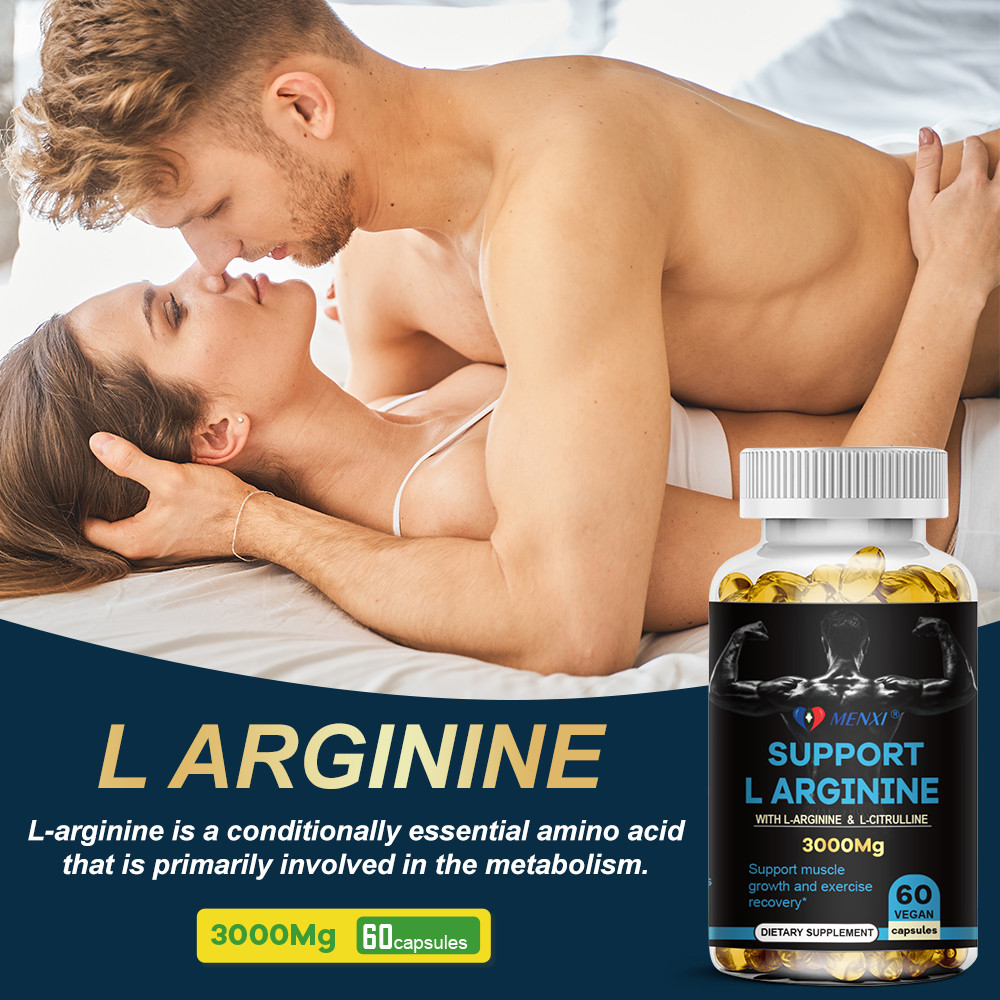 L-Arginine 60 Nitric Oxide,Testosterone Booster,Energy Support Capsules 3000 mg