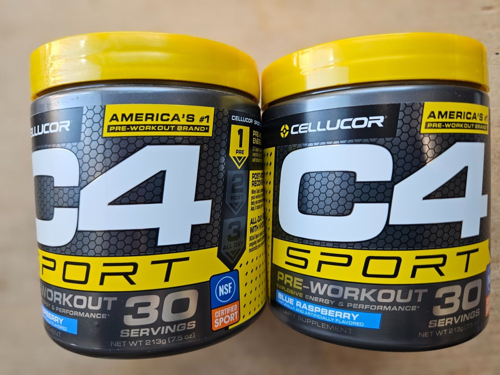 CELLUCOR C4 SPORT Blue Raspberry Pre-Workout – 60 Servings! Exp: 12/26