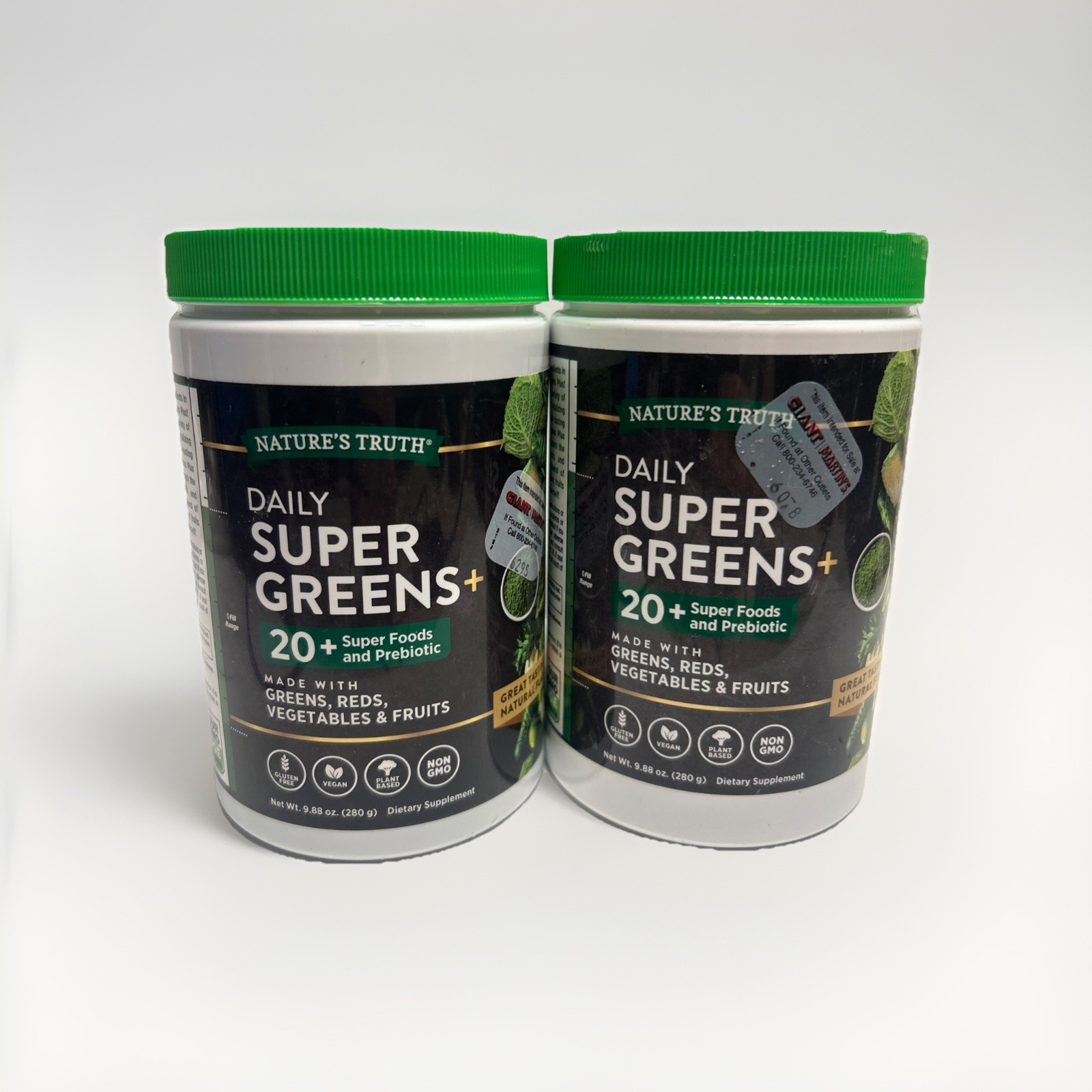 2 Pack of Nature’s Truth, Daily Super Greens+, 9.88 oz, 280 g (ea) Exp 08/2027+