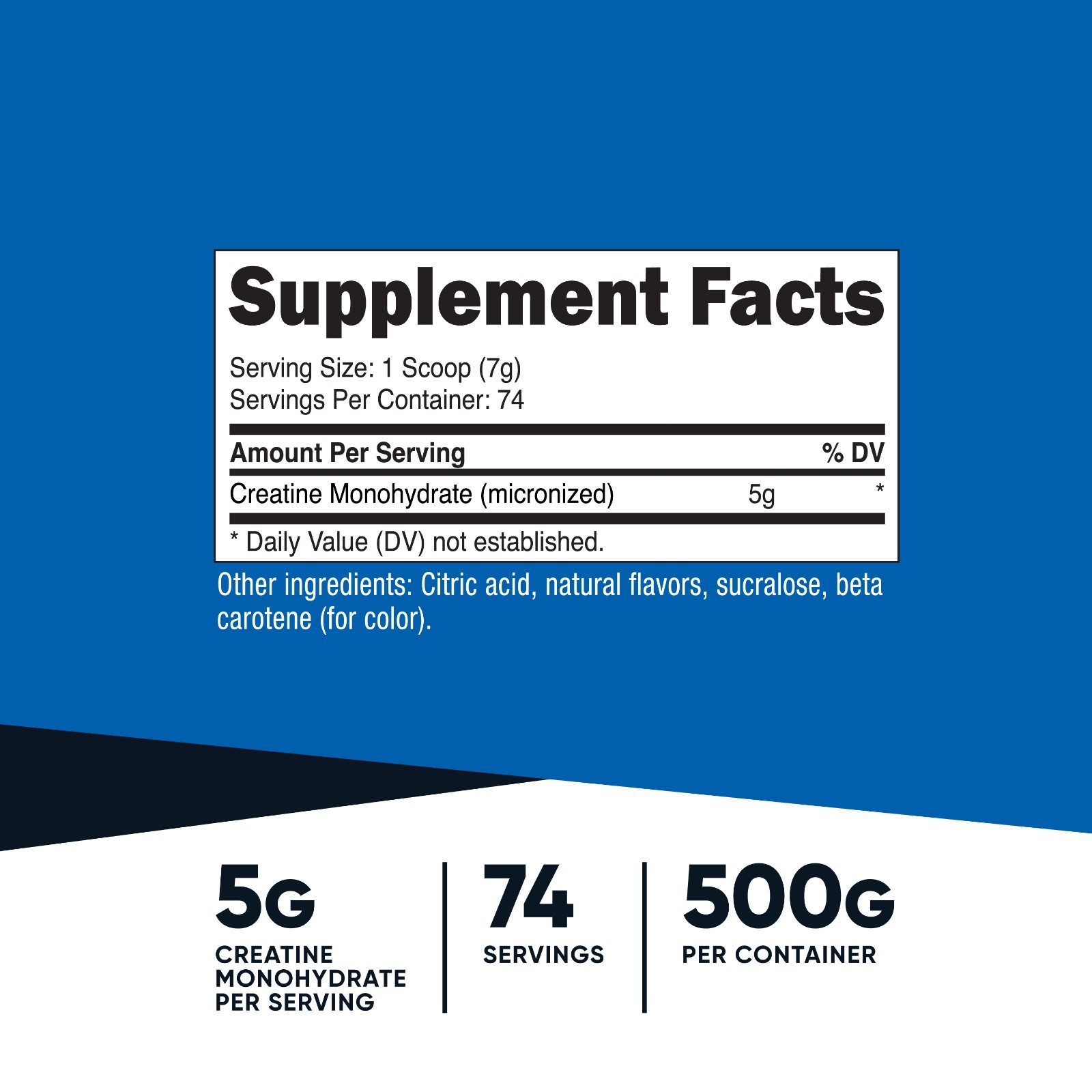 Nutricost Creatine Monohydrate Powder (500G) (Mandarin Orange)