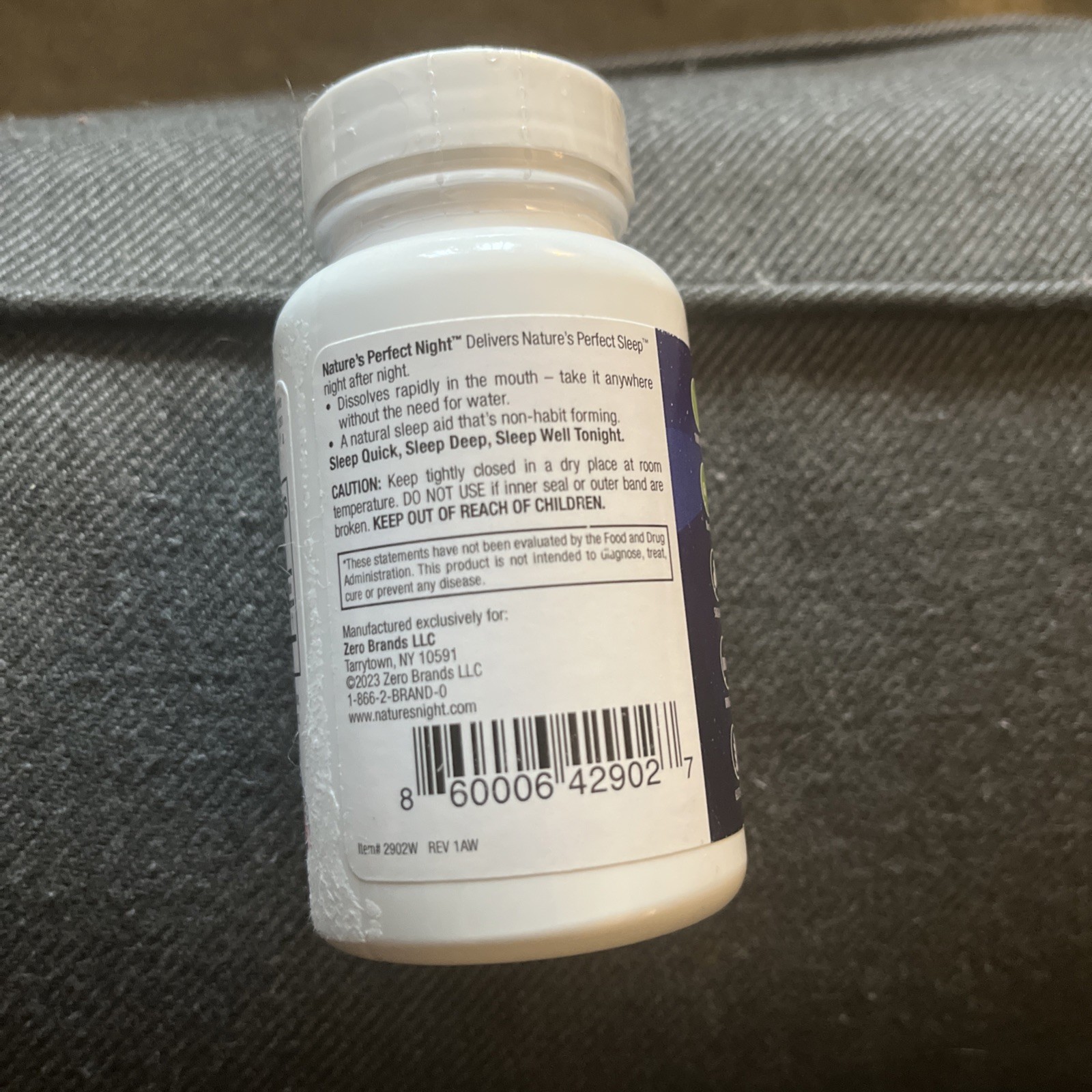 Nature’s Perfect Night | Melatonin 20mg | 180 Quick Dissolve Tablets Exp 07/28