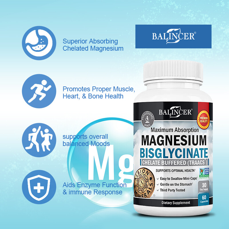 Magnesium Bisglycinate Buffering Relieves Nervous Stress 30 To 120