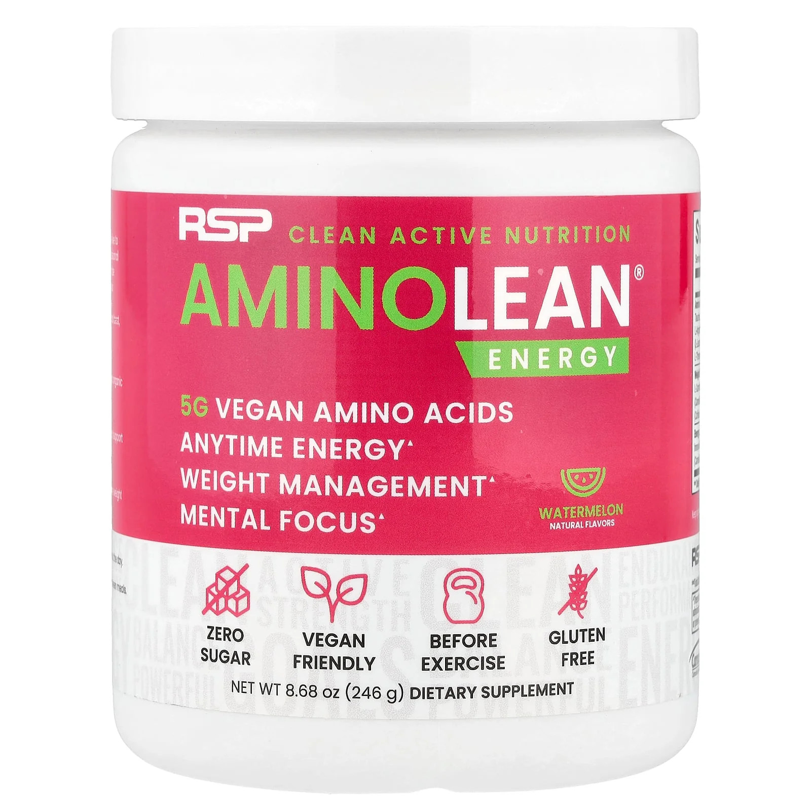 2 X RSP Nutrition, AminoLean� Energy, Watermelon, 8.68 oz (246 g)