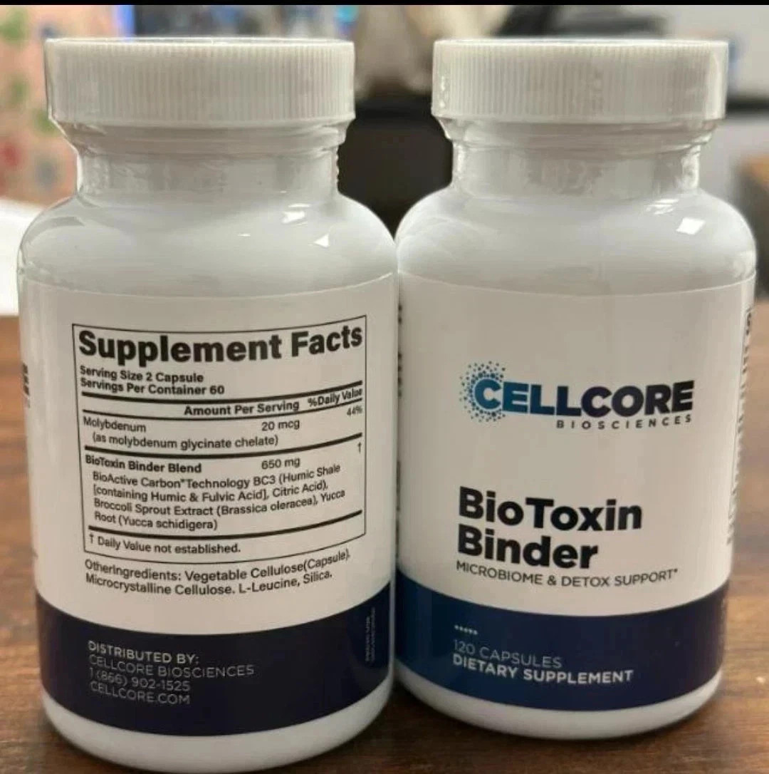 CellCore BioToxin Binder, Microbiome & Detox Support 120 Capsules Ship from USA