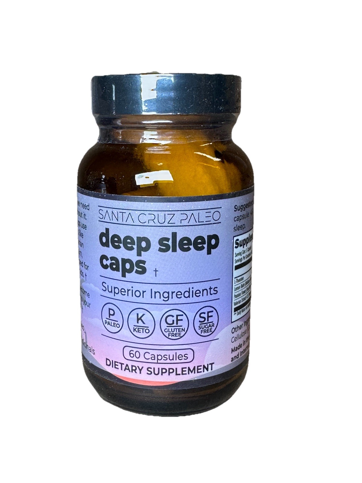 3 Bottles Santa Cruz Paleo Deep Sleep Caps – Sealed New – Exp 10/2026 60 Caps Ea