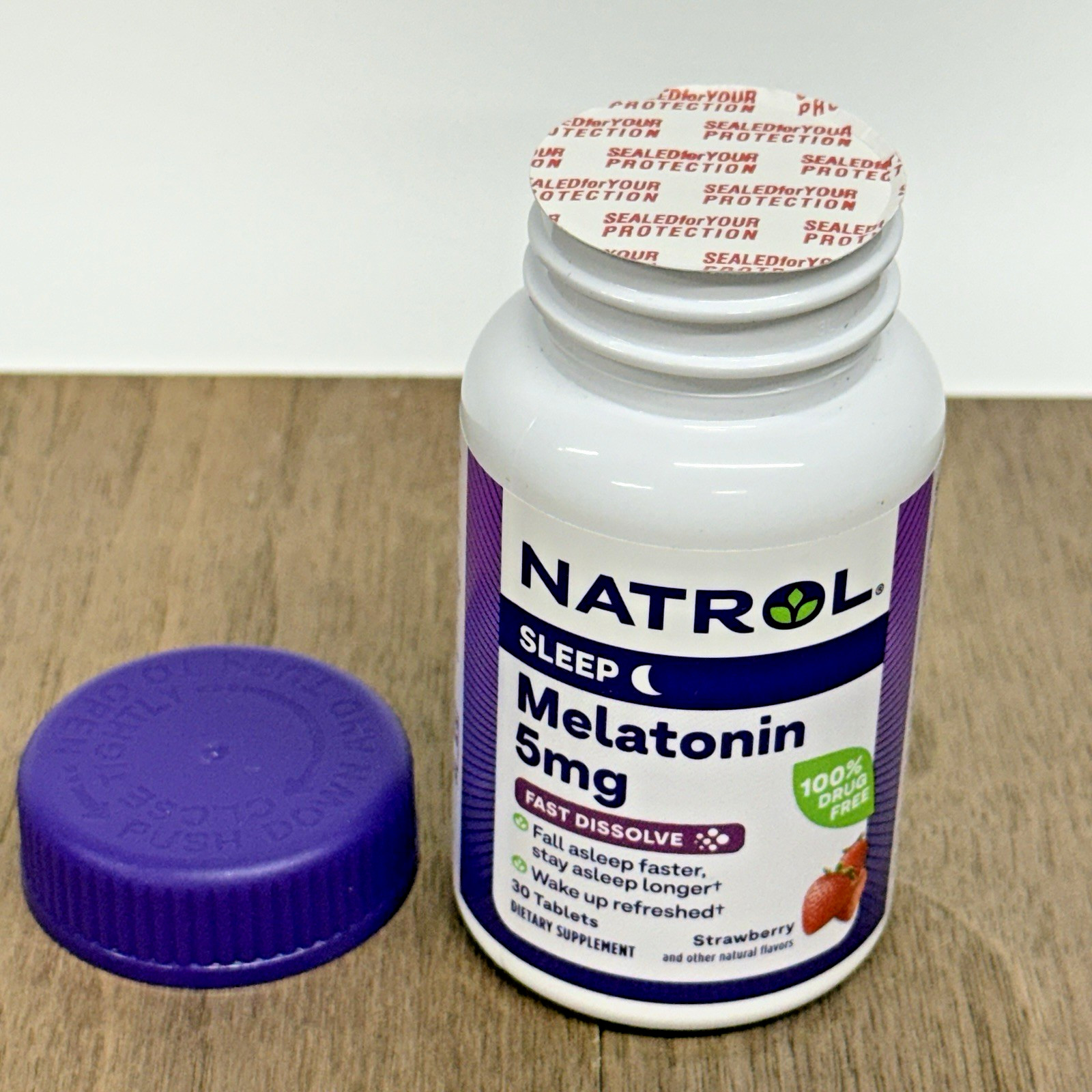 Fast Dissolve Melatonin 5 mg, Melatonin Supplements for Restful Sleep, Sleep …