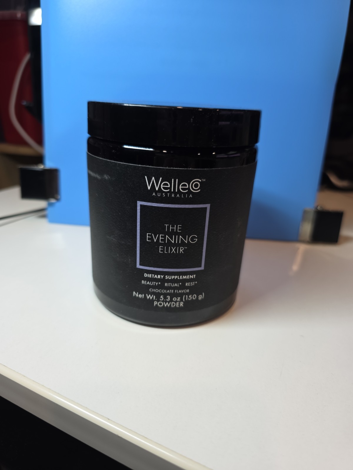 WelleCo Evening Elixir Chocolate 5.3oz 150g Powder Sealed Exp 04/27