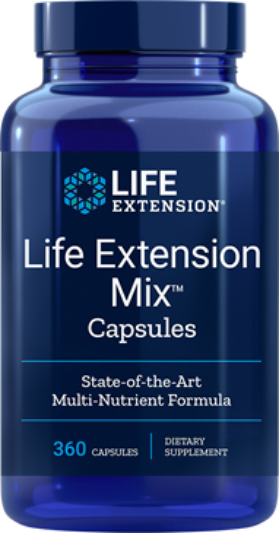 TWO PACK MEGA SALE Life Extension Mix Capsules 360 caps TAKE OFF $33