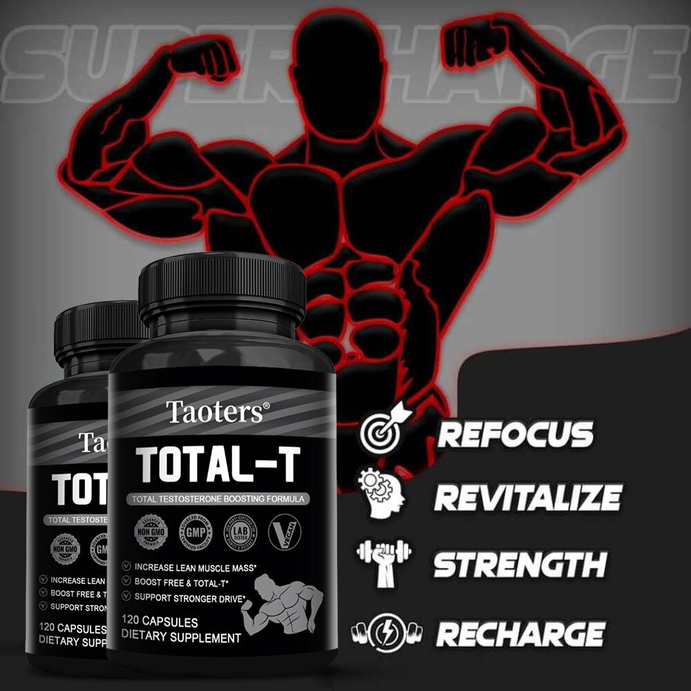 TOTAL-T 30 To120 Capsules – Testosteron Booster for Healthy Muscle