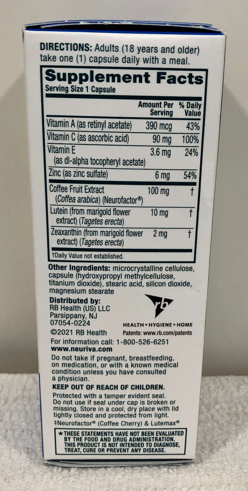 🎁 Neuriva Brain + Eye Supplement Nootropic Focus Concentration GENUINE Plus 🎁