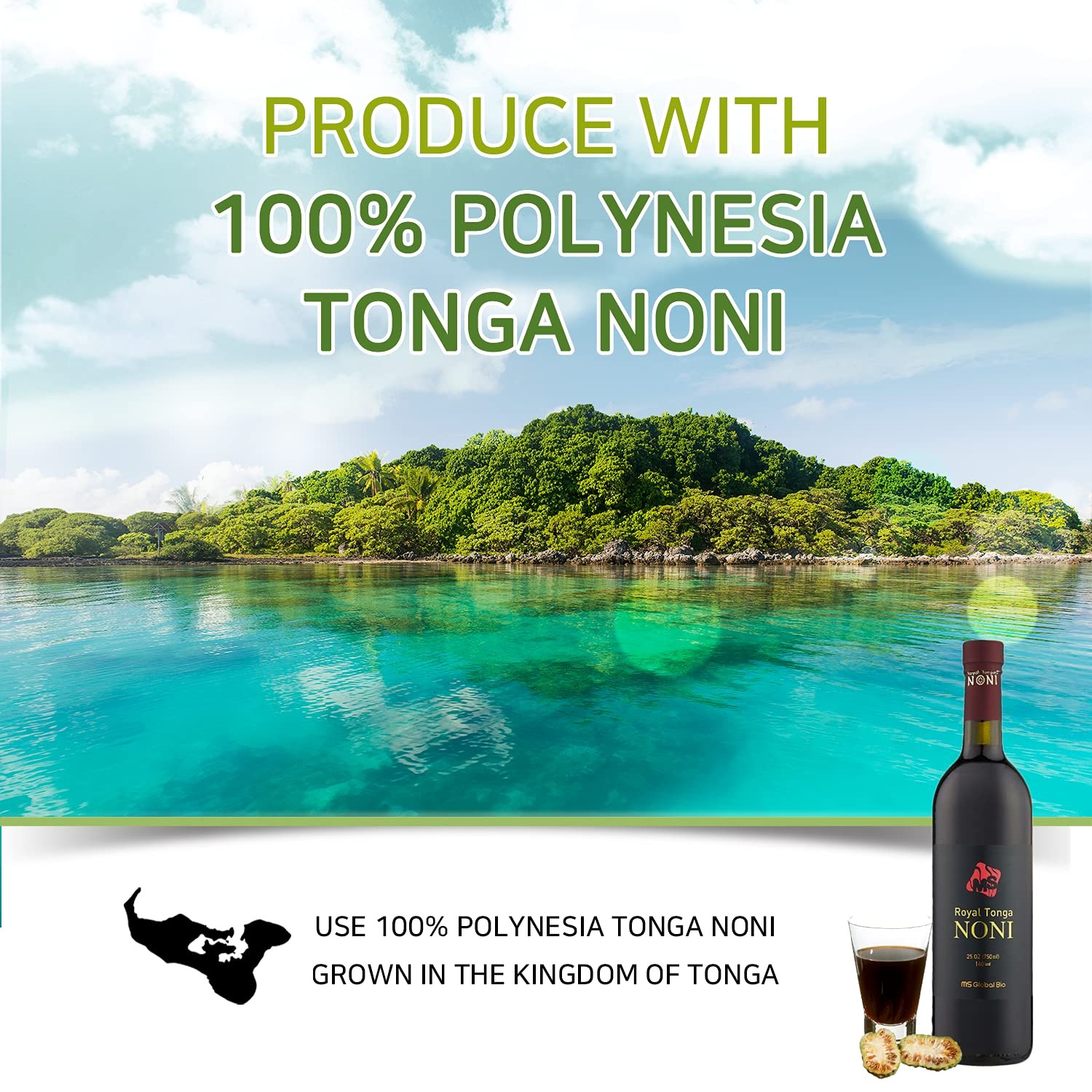Royal Tonga Noni – 100% Authentic NONI Juice(2PK Case), 25oz Bottles | Noni J…