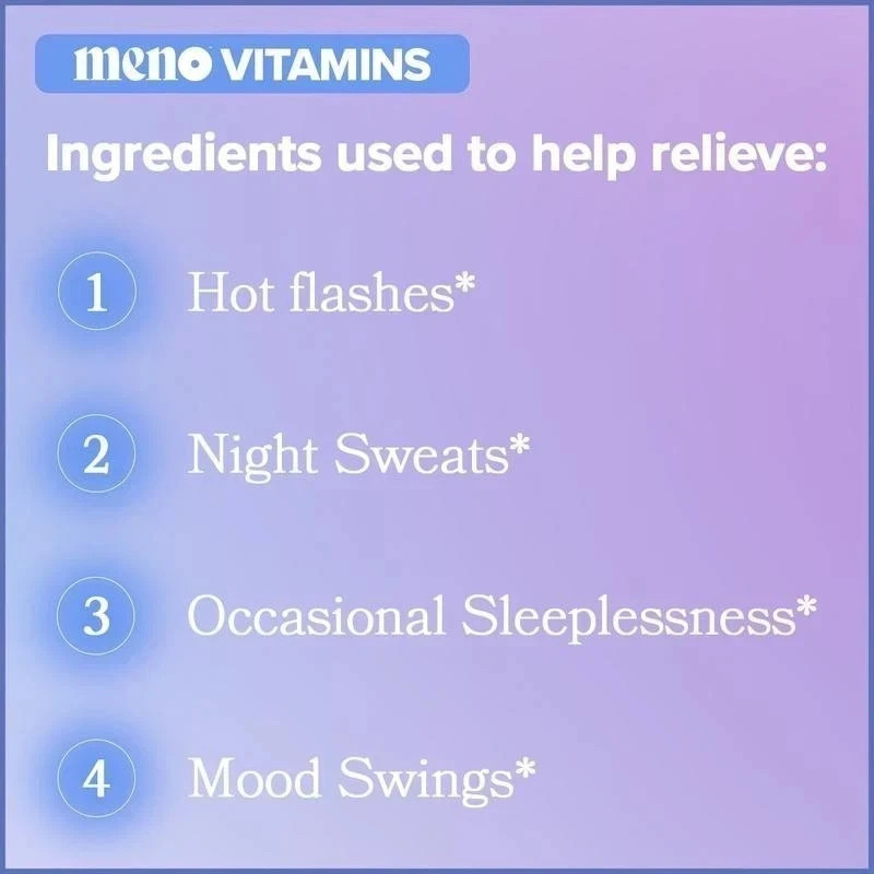 MENO Vitamins for Menopause, 30 Servings (Pack of 1) – Menopause Supplements