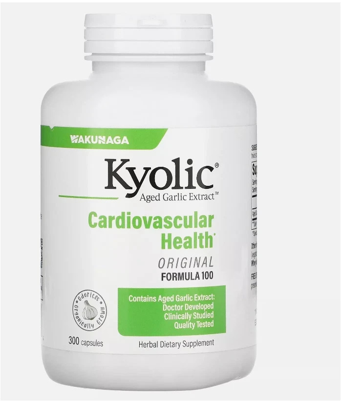 Kyolic Aged Garlic Extract, Cardiovascular Original Formula 100 – 300 Caps 10/29