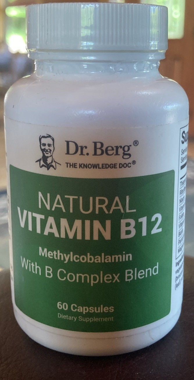 Natural Vitamin B12, 1000 mcg of Hydroxocobalamin with B Complex Blend