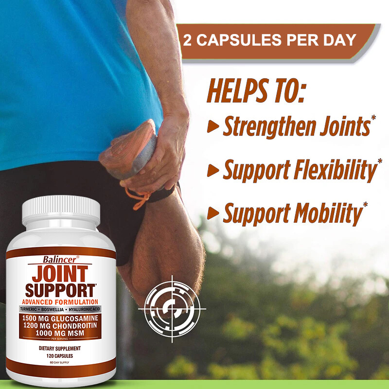 Joint Support Supplement – Glucosamine Chondroitin MSM Turmeric-120 capsules
