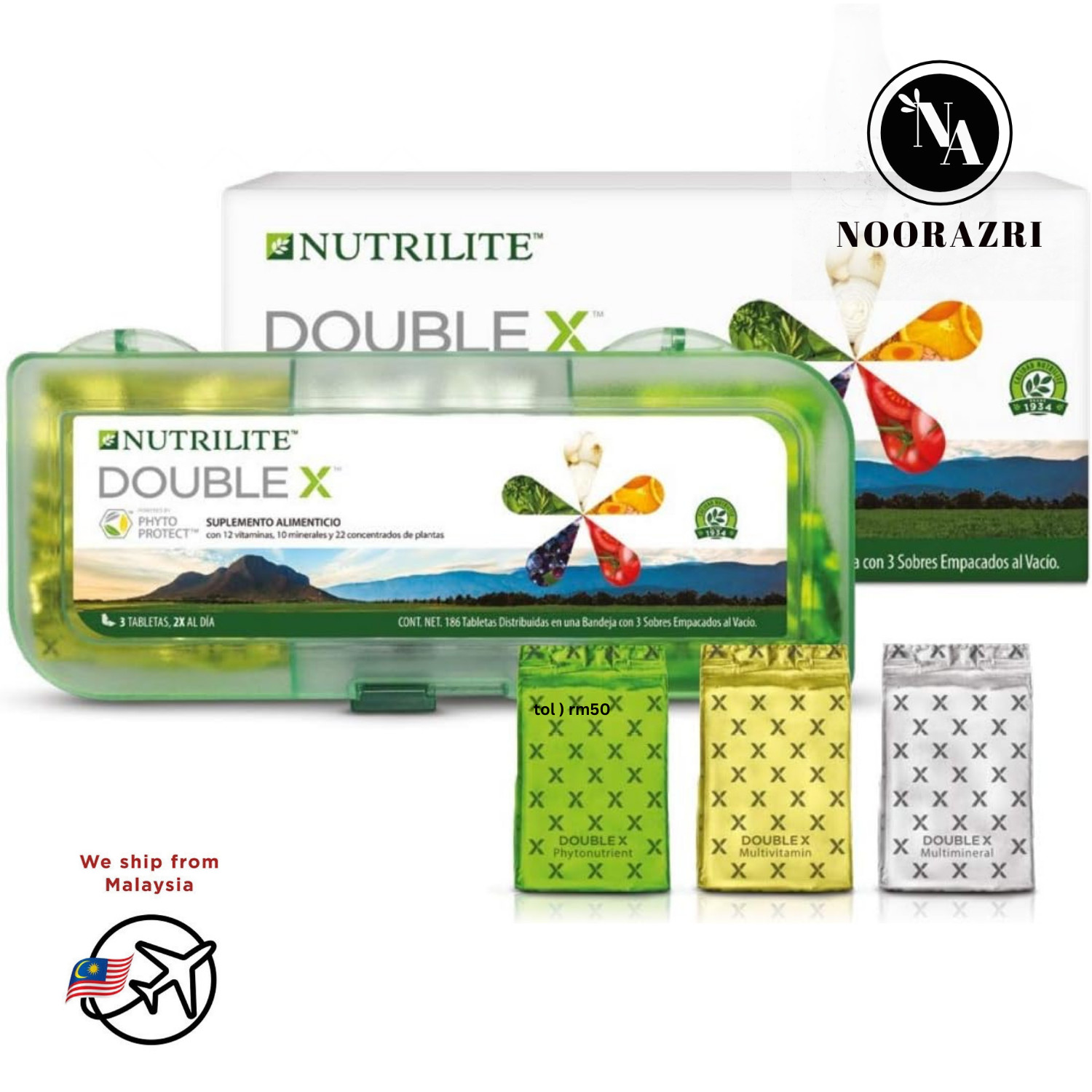 NUTRILITE™ Double X Multivitamin Complex General Wellness 30days Supply