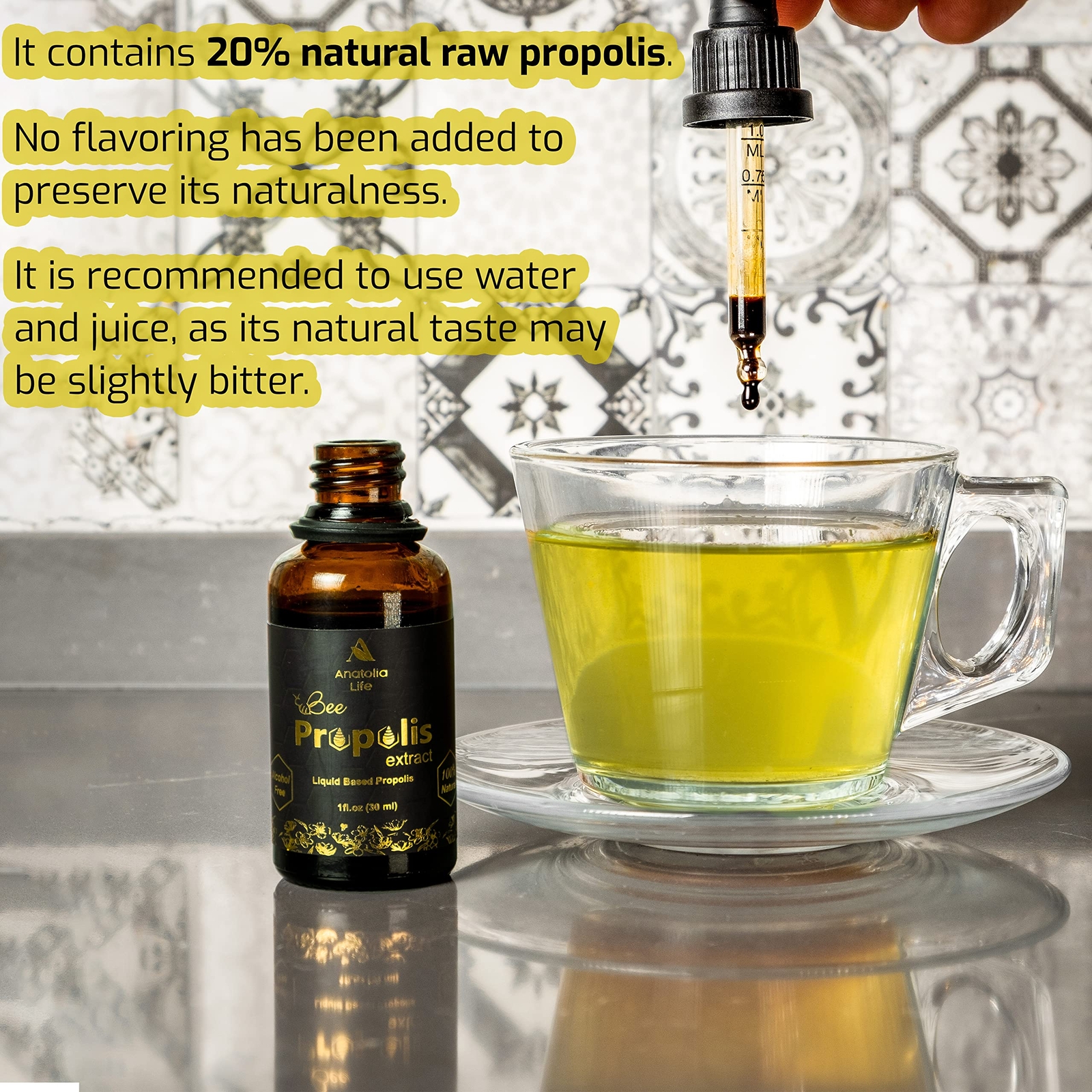 Anatolia Life Natural Bee Propolis Extract Advancd Liquid Tincture