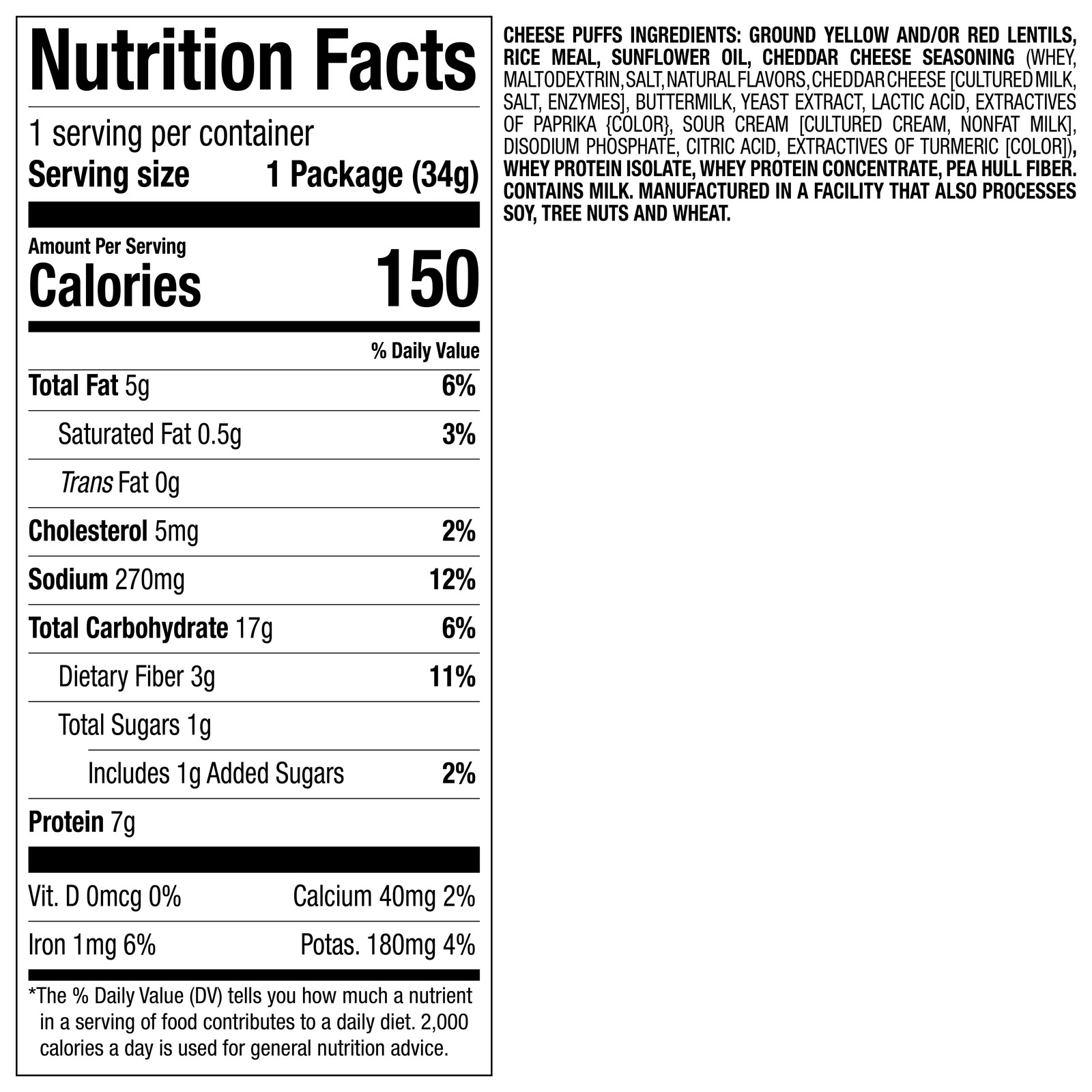 Nutrisystem Cheese Puffs for Weight Loss Support, 8 Count