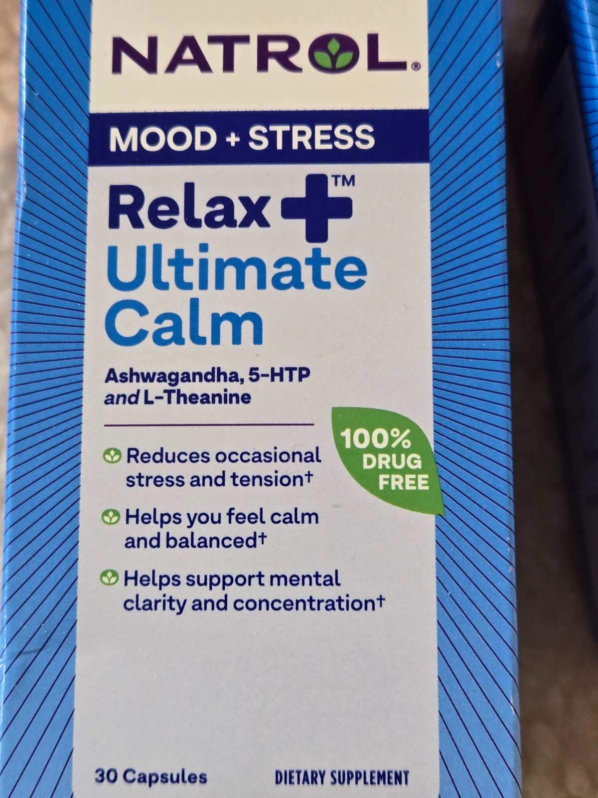 3 New NATROL Relax+ Ultimate Calm 30 Capsules Mood + Stress Exp 06/30/2026