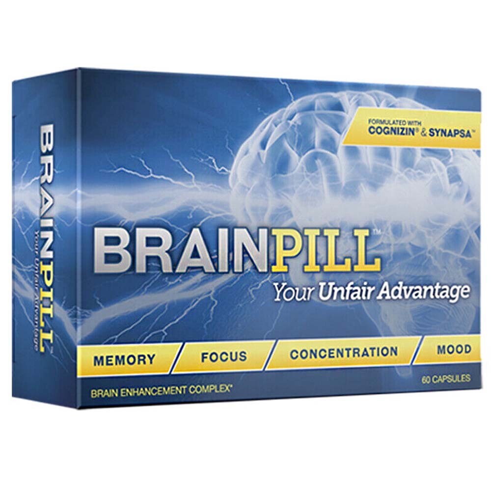 BRAIN PILL (3 Pack) Nootropics Faster Memory Focus Mental Stamina BrainPill