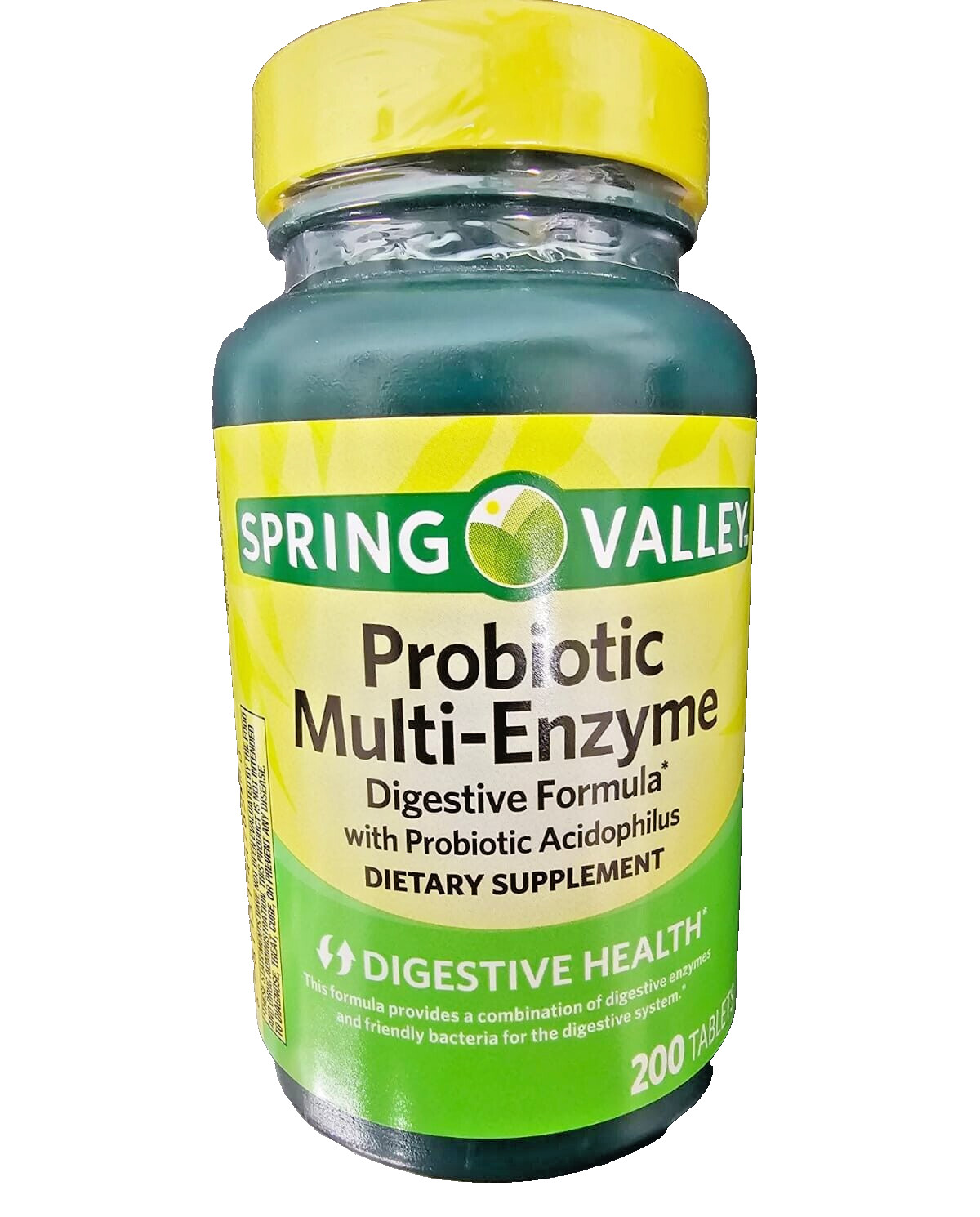 Spring Valley Probiotic Multi-Enzyme Digestive Formula Tablets – 200 Count