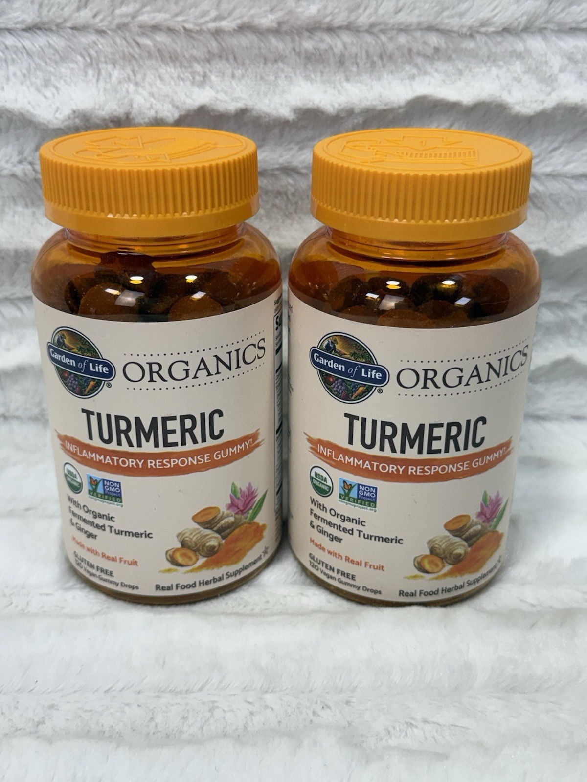 Garden of Life Organics Turmeric Inflammatory Response Gummy 120 X2 Bottle 9/26