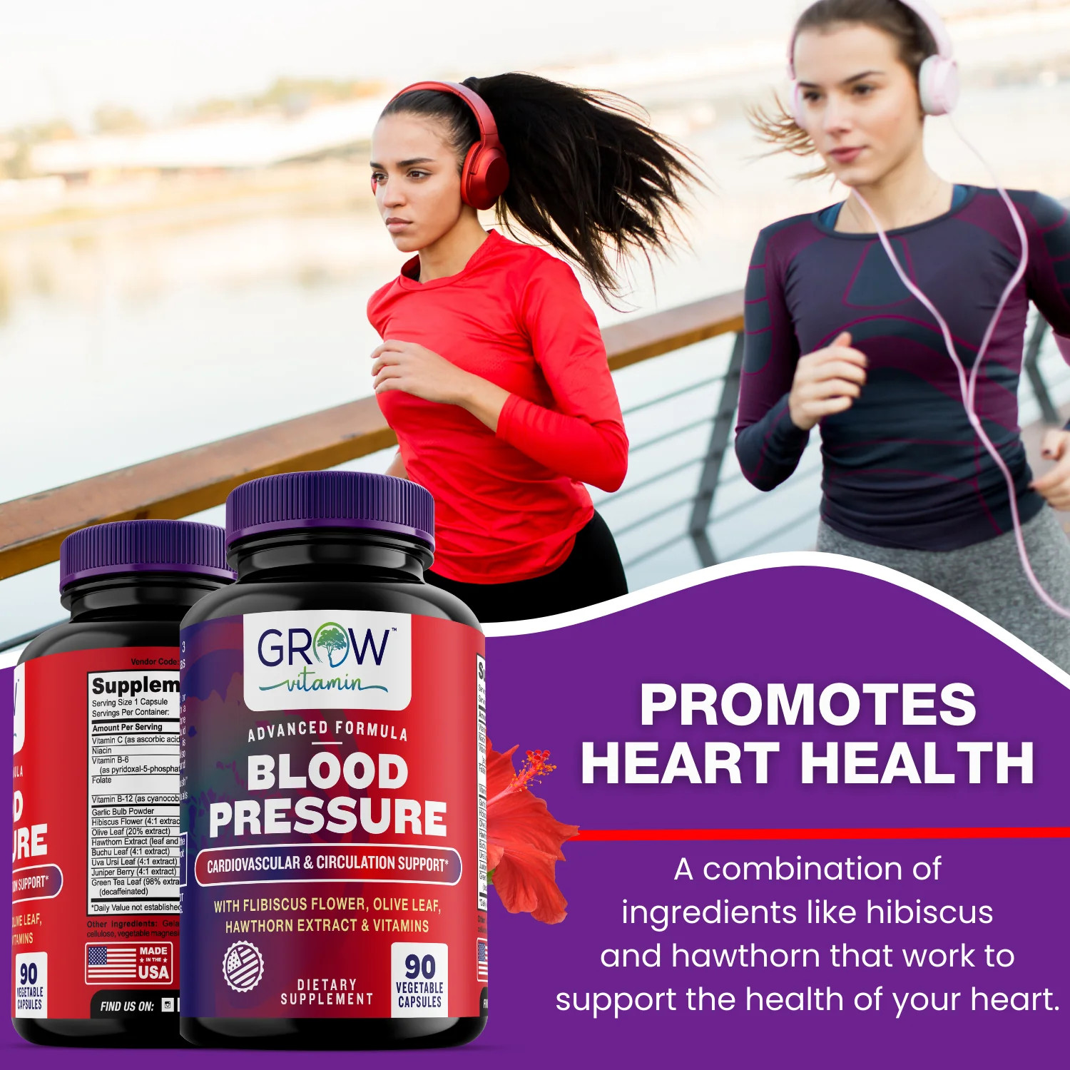 Blood Pressure Support By Grow Vitamin