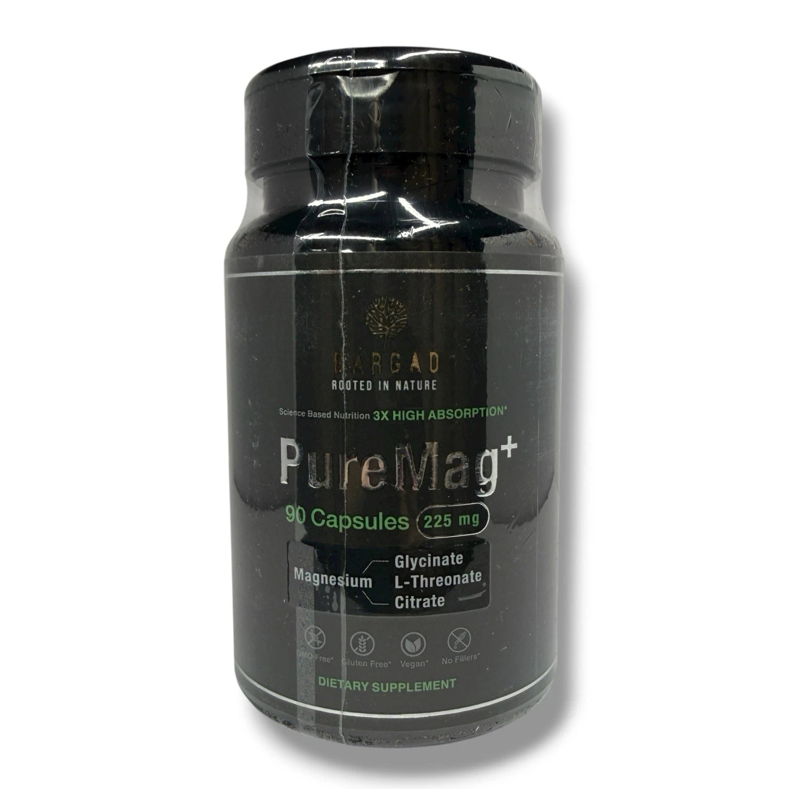 Bargad PureMag+ 225mg Magnesium Glycinate Citrate L-Threonate – 90 Caps