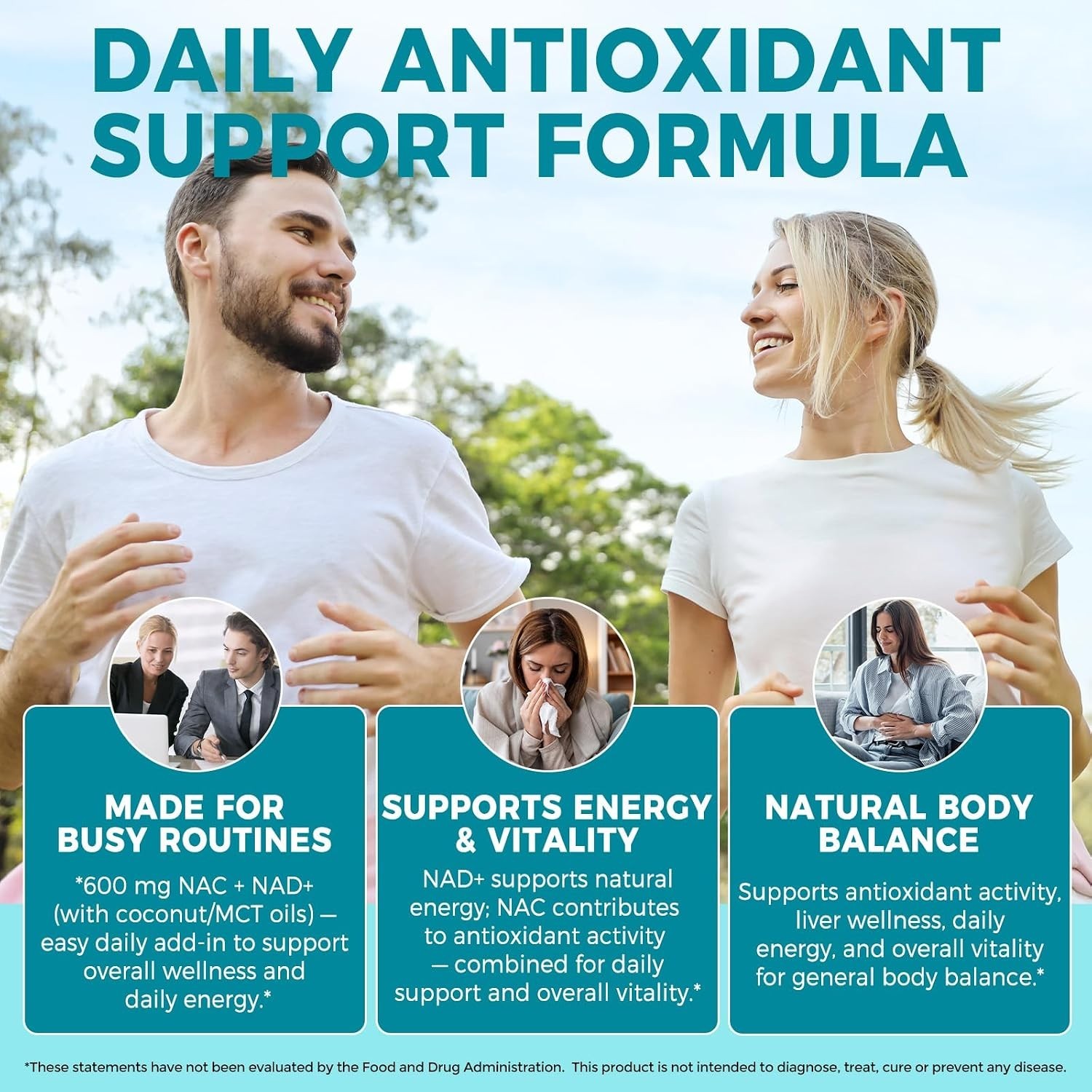NAC Complex with NAD+ & MCT Oil: Antioxidant & Cellular Support Softgels