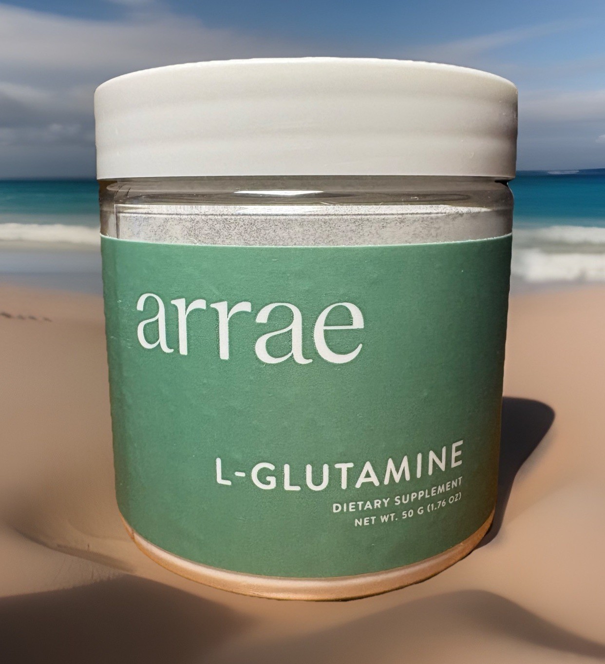 Arrae L-Glutamine Dietary Supplement 50g 1.76 oz 10 Servings New Sealed