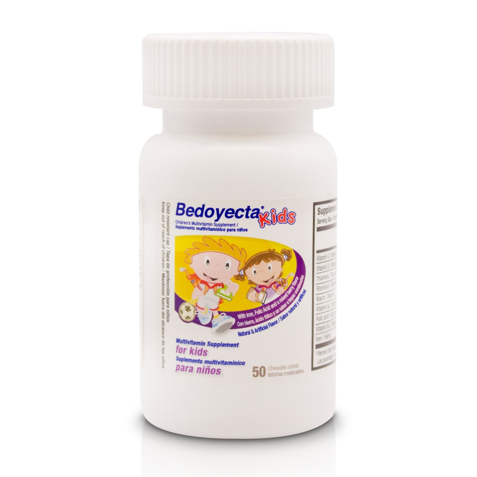 BEDOYECTA KIDS 50 TAB CHEWABLES