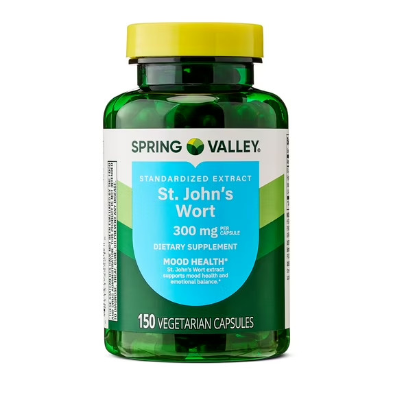 Spring Valley St. John’s Wort Standardized Extract Capsules 300 mg 150 Count