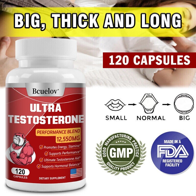 Tribulus Terrestris 120 Capsules 12550mg 95% Saponins Strong Testosteron Booster