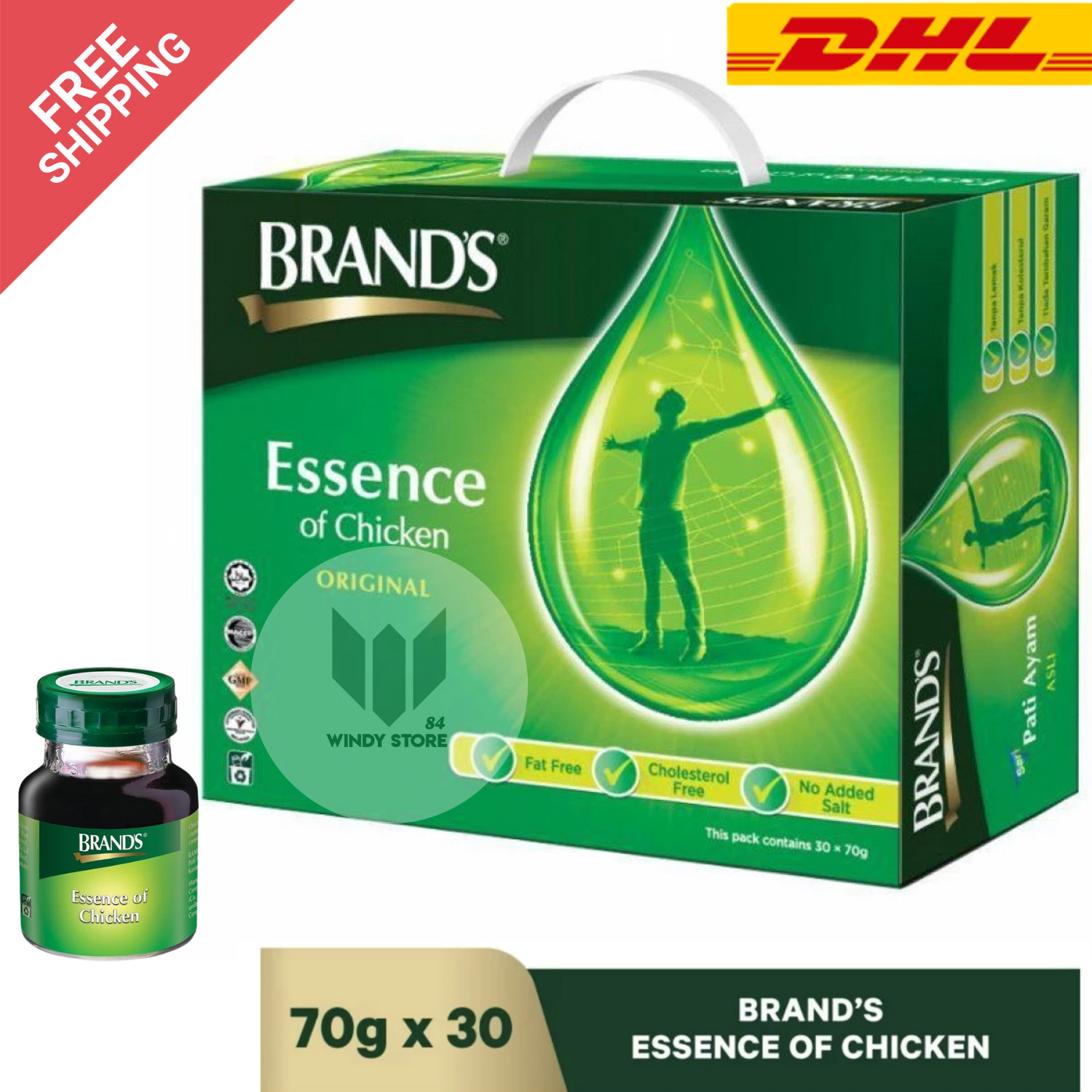 70g x30 Bottles BRAND’S Essence of Chicken Original (1 Case) – FREE SHIPPING DHL