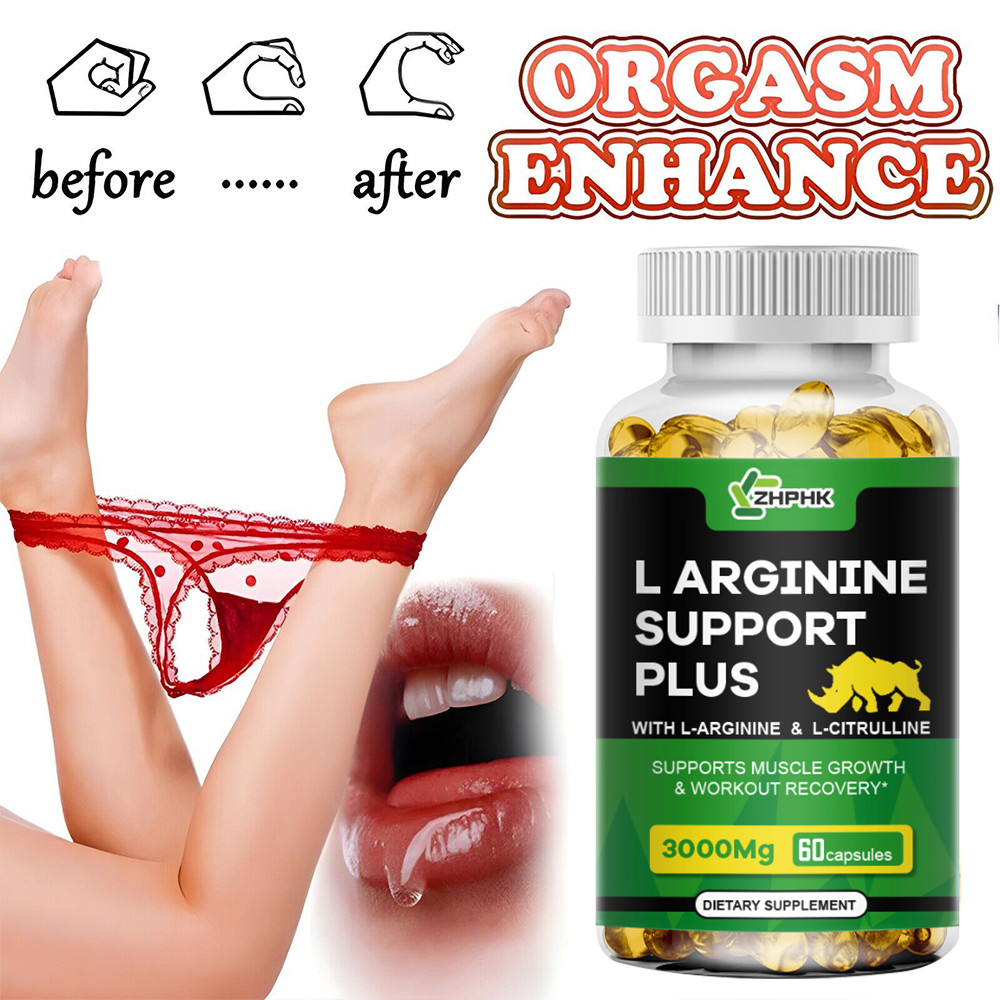 L-Arginine 3000mg, Extra Strength Nitric Oxide & Circulation Boost, ED Support