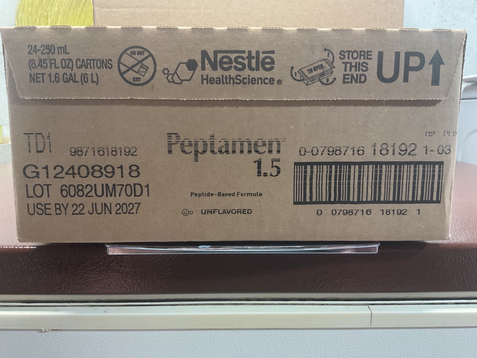 24 Count Nestle Peptamen 1.5 Unflavored Case Oral or Tube Feed exp 22 JUNE 2027