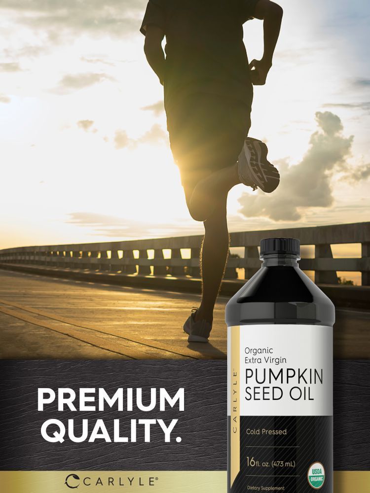 Pumpkin Seed Oil | 16 oz Organic Cold Pressed | Pure, Extra Virgin | by Carlyle