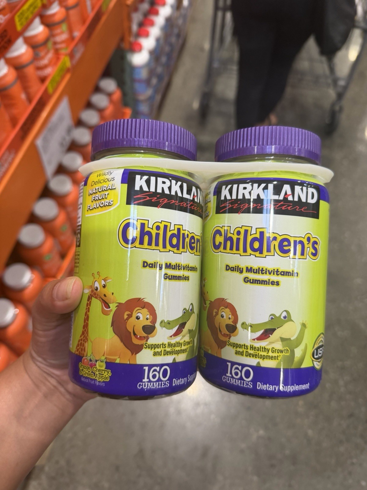 Kirkland Signature Kids Multivitamin Gummies 160 Ct Cherry Grape Apple