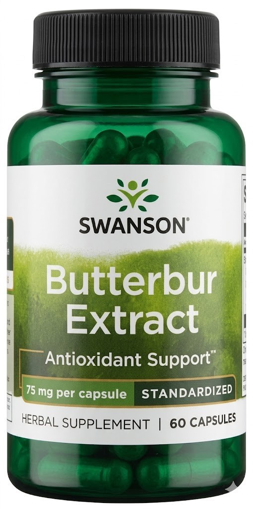 Butterbur Extract 75 mg, 60 Capsules