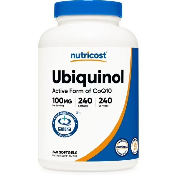 Nutricost Ubiquinol Softgels (240 Servings – 100 mg Per Serving) – Free SHIPPING