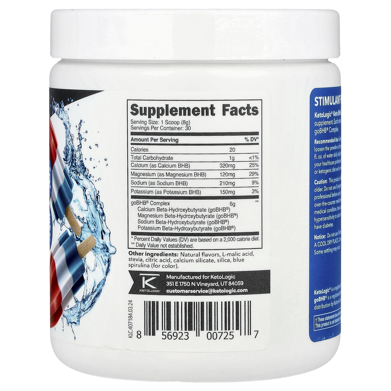 Keto BHB, Patriot Pop, 8.9 oz (255 g)