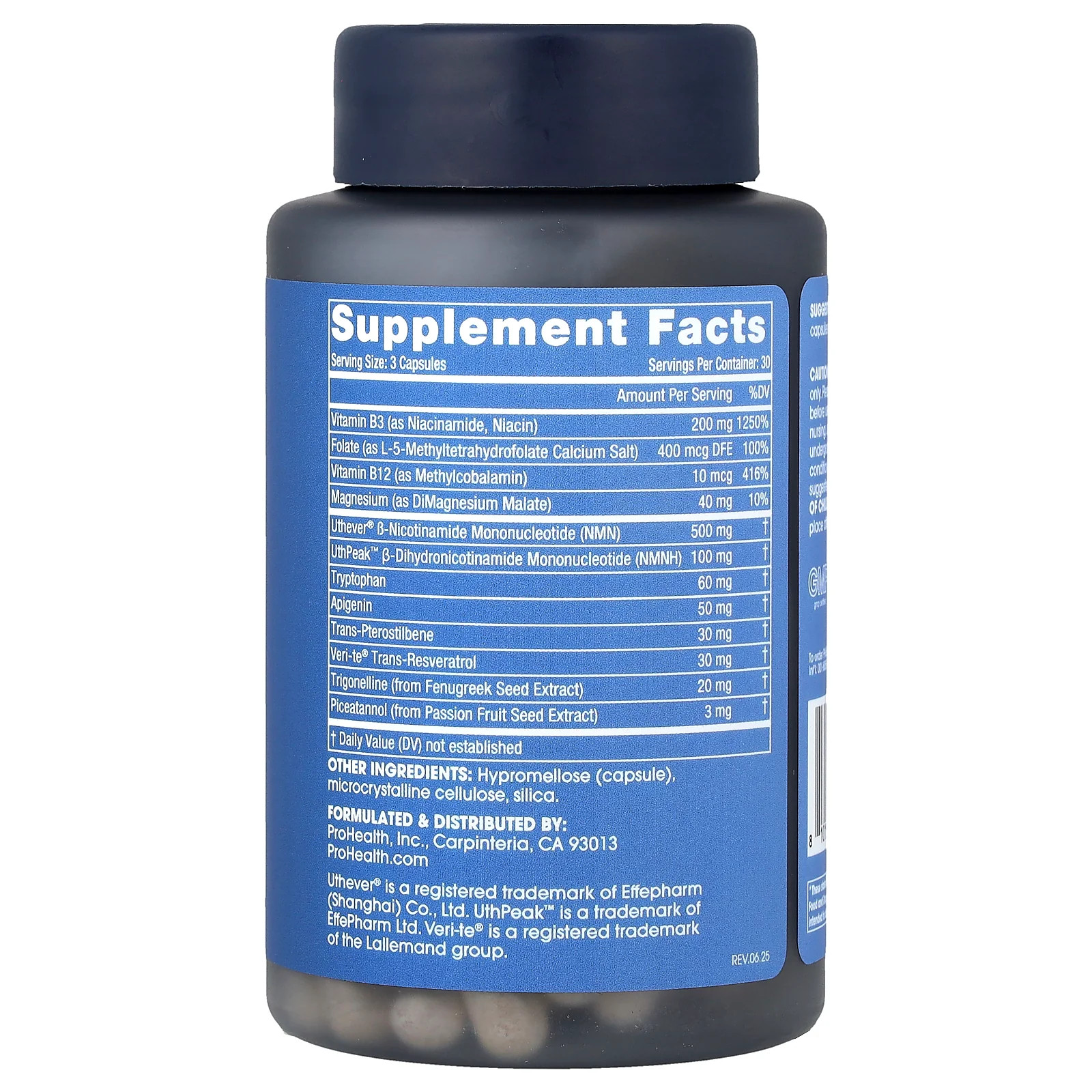 2 X ProHealth Longevity, NAD Triple Boost� With NMN, 90 Capsules